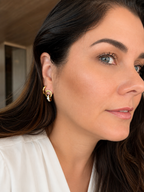 Brinco Imperial Pedra Zircônia Banhado em Ouro 18K