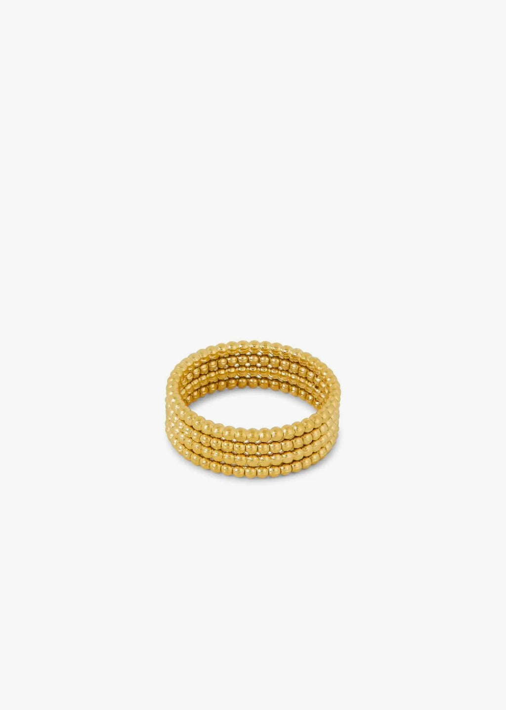 Anel Esferas Banho Ouro 18k