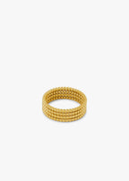 Anel Esferas Banho Ouro 18k