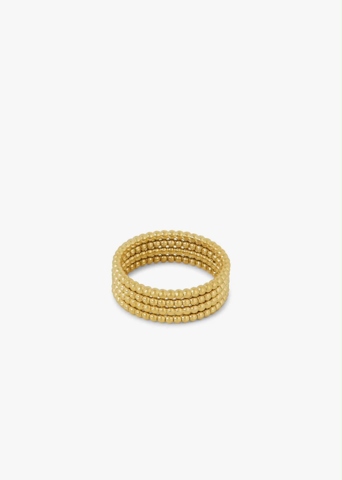 Anel Esferas Banho Ouro 18k