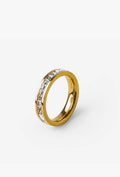 Anel Brilhante Banhado Ouro 18k