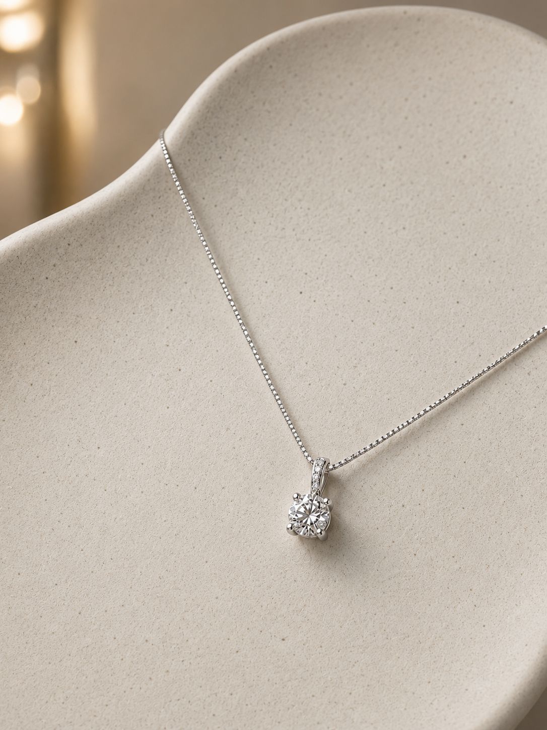 Colar Moissanite