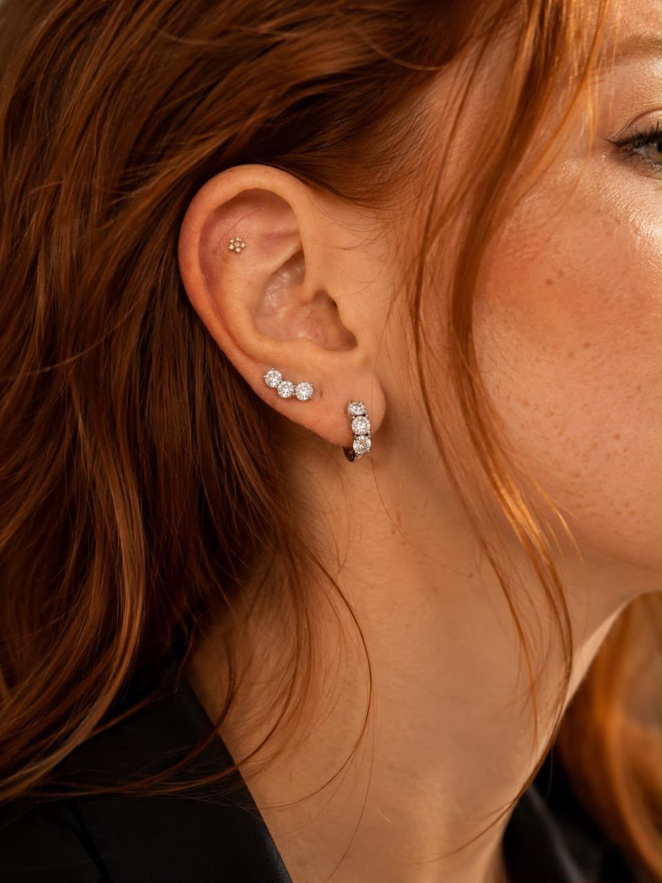 Trio Moissanite