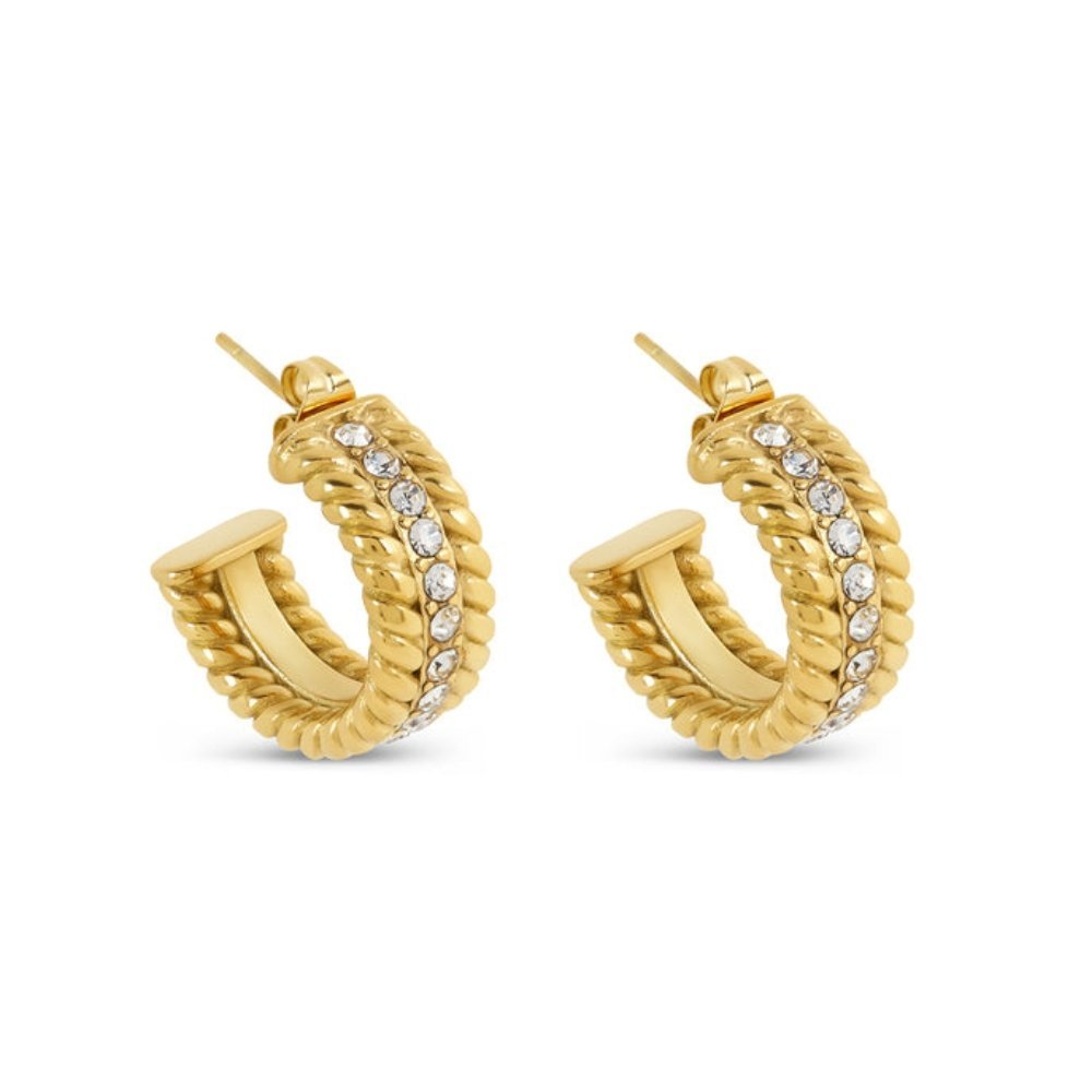 Brinco de Argola Date Banhado em Ouro 18K